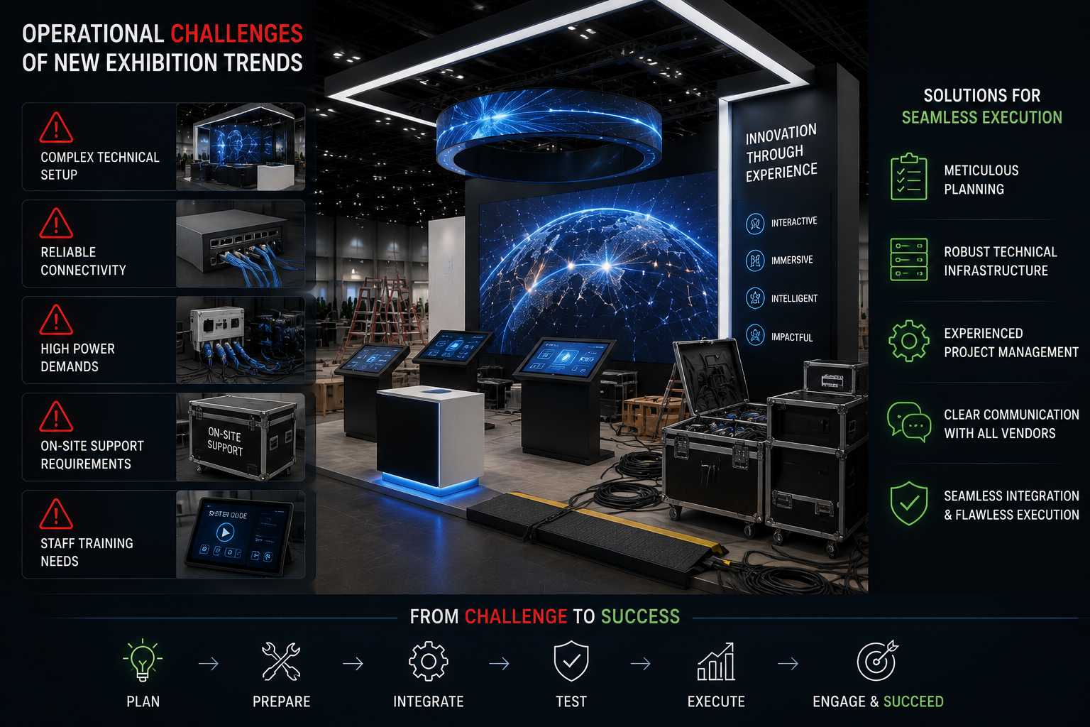 Operational challenges for new exhibition trends in trade show booths